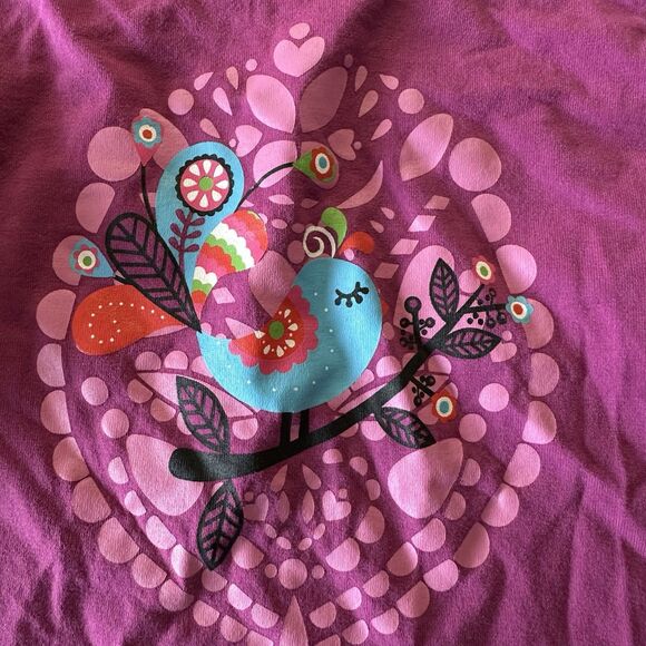 Hanna Andersson Girls' Size 8 130cm Long Sleeve Tee In a Pear Tree Graphic Print - Picture 3 of 5